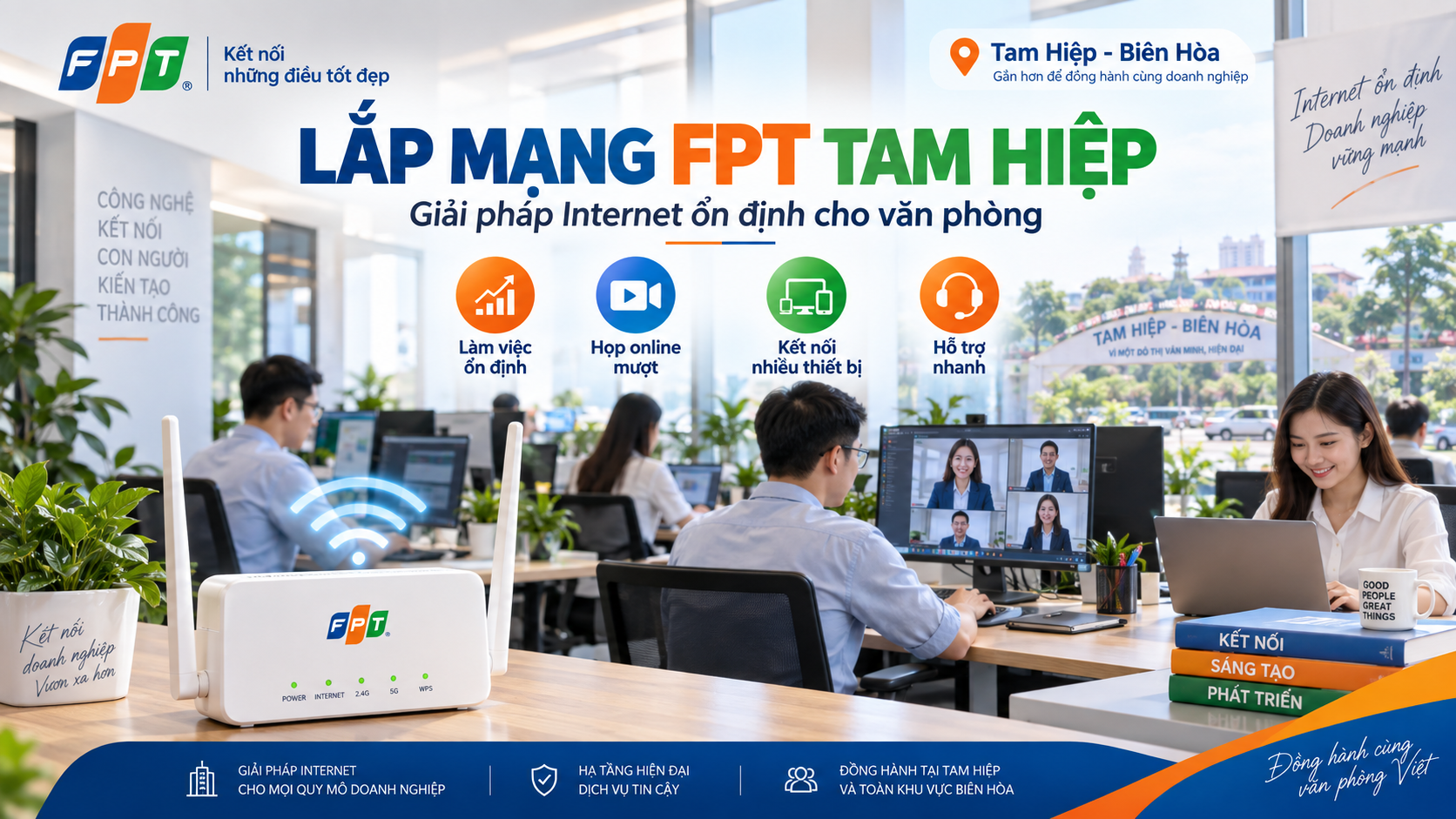 Lắp Mạng WiFi Tam Hiệp 2026 – Internet FPT Tốc Độ Cao