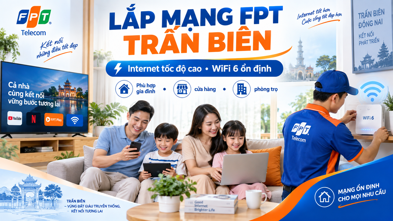 Lắp Mạng FPT Trấn Biên 2026