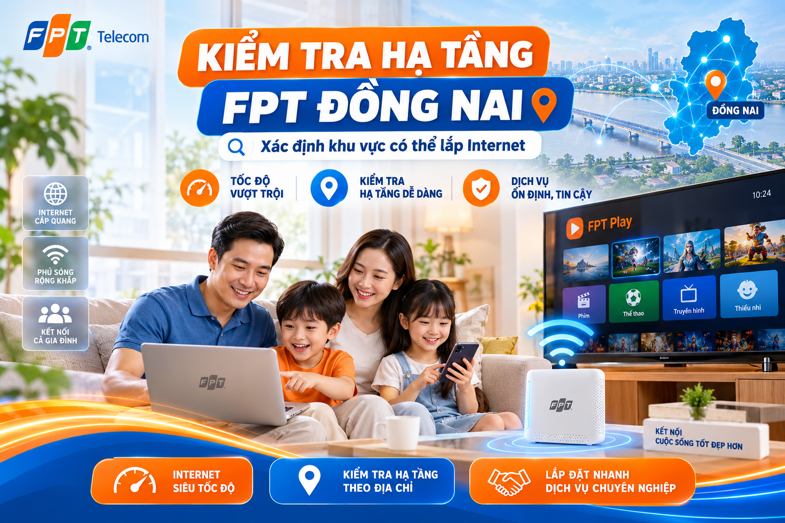 Kiểm Tra Hạ Tầng FPT Đồng Nai 2026 – Xem Khu Vực Có Lắp Được Không