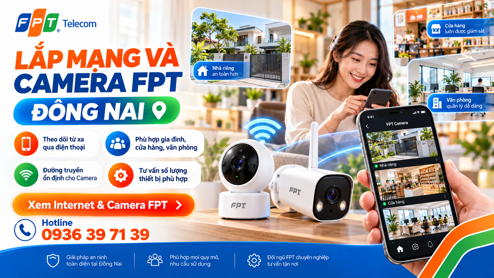 Lắp mạng và Camera FPT Đồng Nai