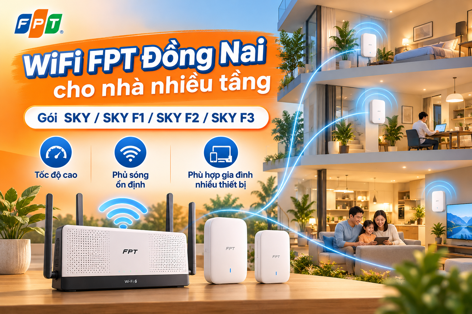 Giá Lắp WiFi FPT Đồng Nai 2026 – Bảng Giá SKY & META